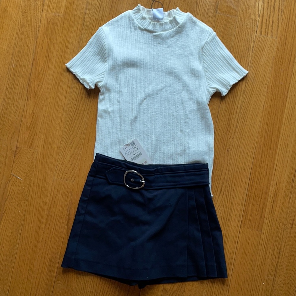 NWT Zara Top and Skort